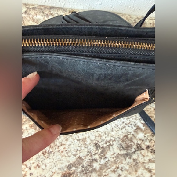 Antik Kraft Tom Clovers Black Tassel Saddlebag Crossbody Bag - Picture 10 of 13